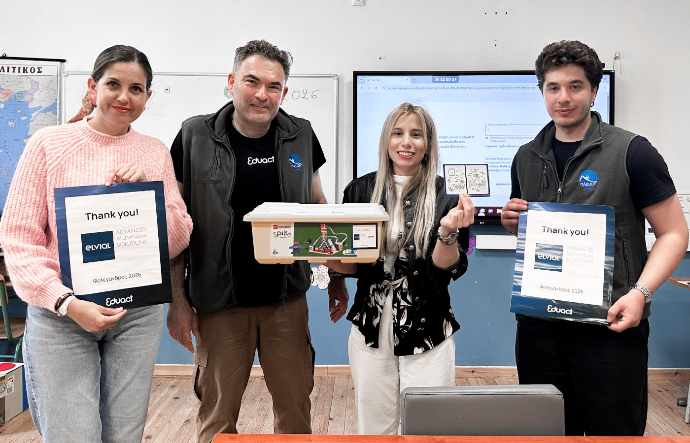 With a strong commitment to creating a positive social impact and supporting education, ELVIAL participated in an important initiative that brings knowledge, technology, and innovation closer to students living in Greece’s remote island communities.