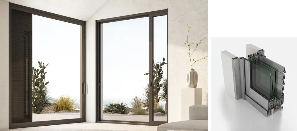 1-Sash inwall with ﬂyscreen and shutter